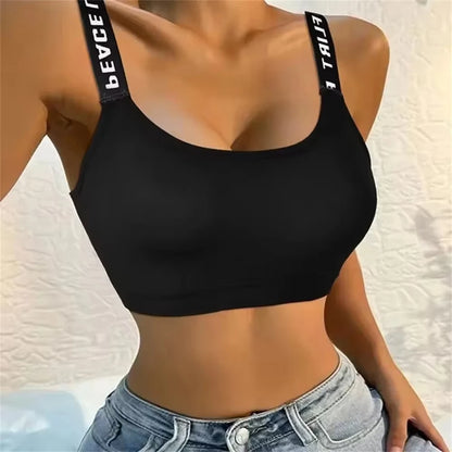 Brassière de Sport Femme - Sans Couture, Maintien Confortable, Bretelles Larges