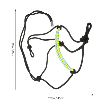 Halter d'Entraînement Équestre Réglable pour Cheval – Corde de Tête avec Sangle de Levée