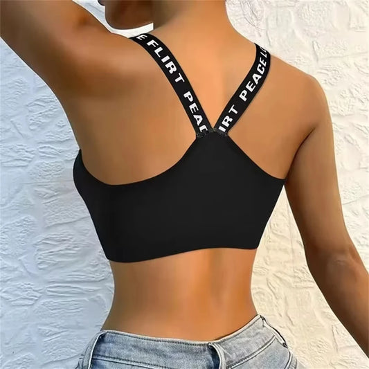 Brassière de Sport Femme - Sans Couture, Maintien Confortable, Bretelles Larges