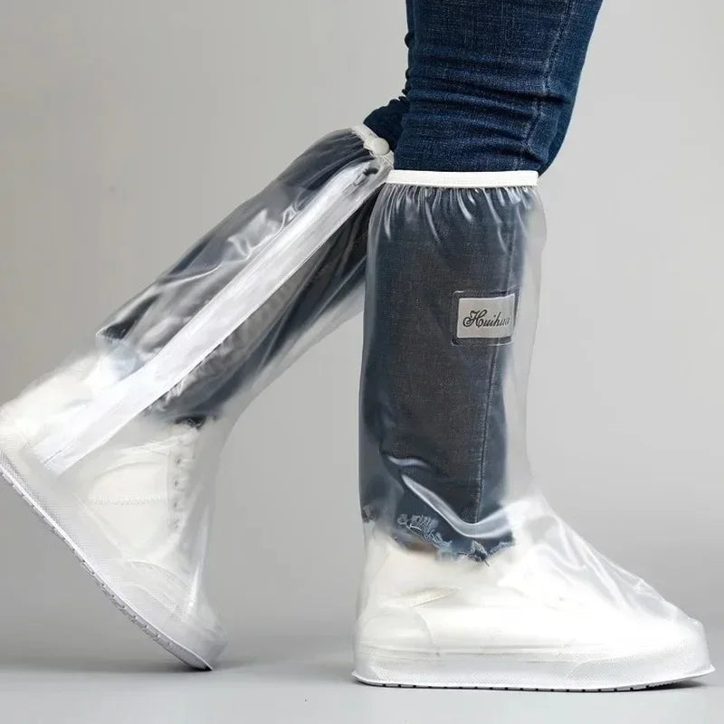 Surchaussures Imperméables Unisexes – Hautes, Antidérapantes, Résistantes et Réutilisables
