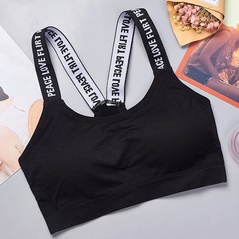 Brassière de Sport Femme - Sans Couture, Maintien Confortable, Bretelles Larges